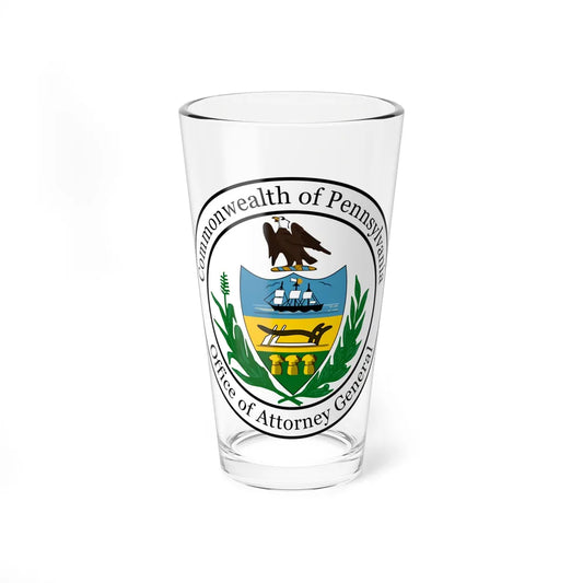 Seal of the Attorney General of Pennsylvania - Pint Glass 16oz-16oz-Go Mug Yourself