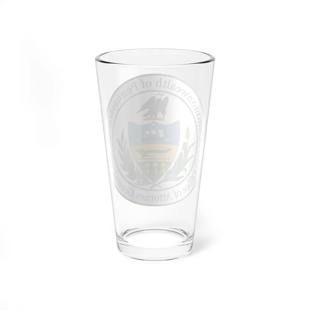 Seal of the Attorney General of Pennsylvania - Pint Glass 16oz-Go Mug Yourself