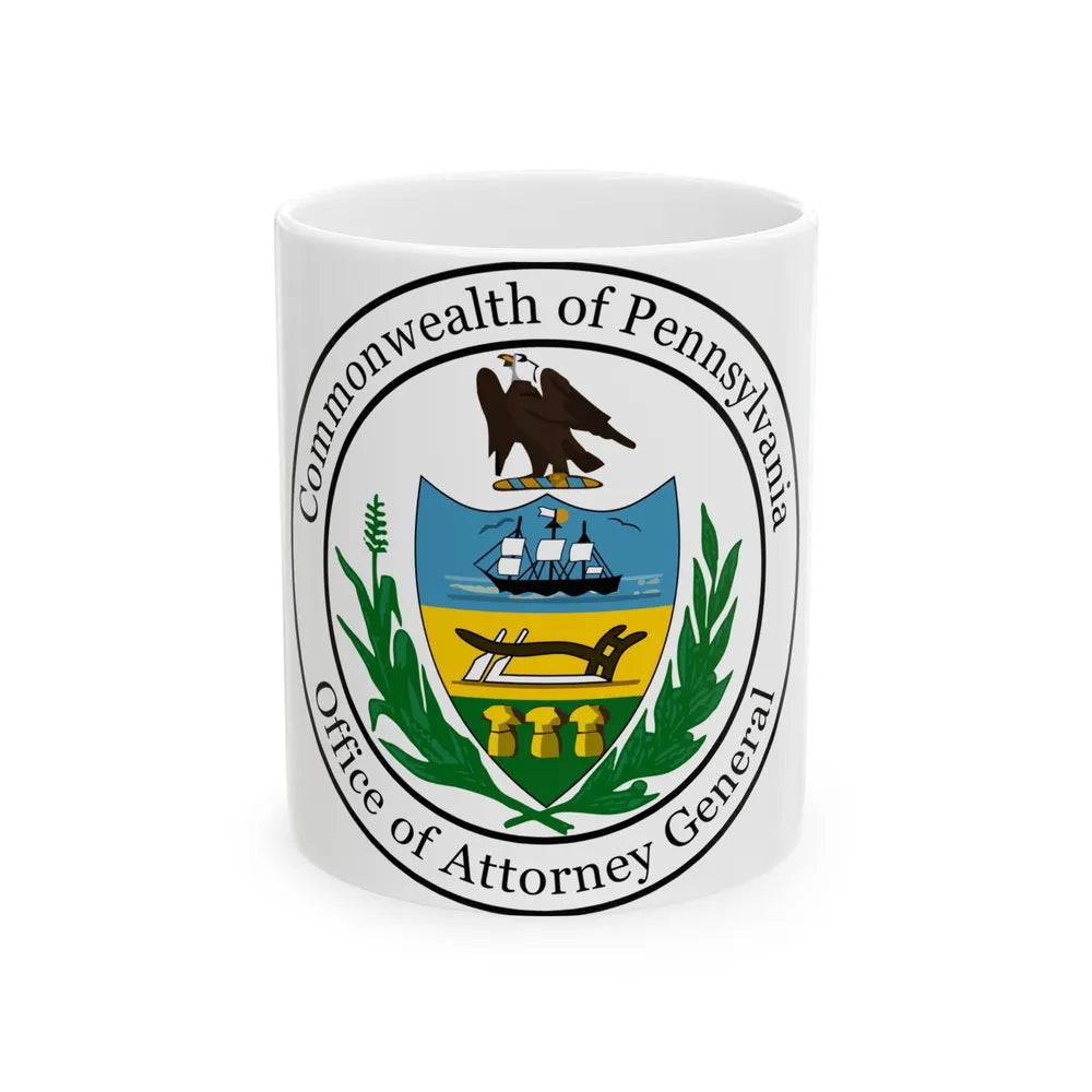 Seal of the Attorney General of Pennsylvania - White Coffee Mug-11oz-Go Mug Yourself