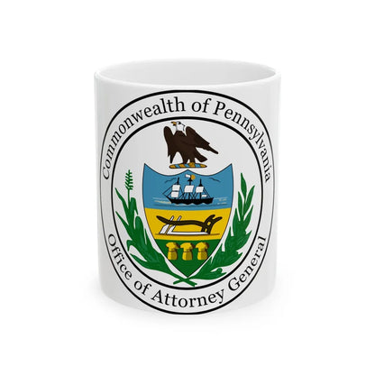 Seal of the Attorney General of Pennsylvania - White Coffee Mug-11oz-Go Mug Yourself