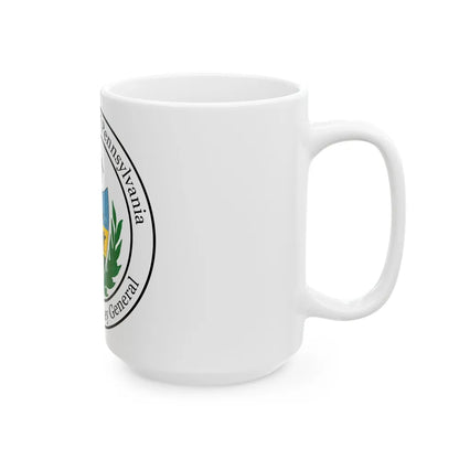 Seal of the Attorney General of Pennsylvania - White Coffee Mug-Go Mug Yourself