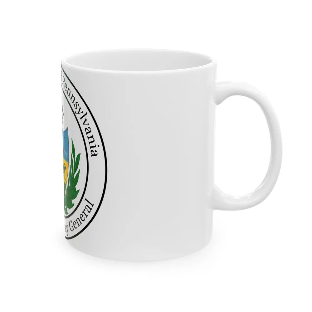 Seal of the Attorney General of Pennsylvania - White Coffee Mug-Go Mug Yourself