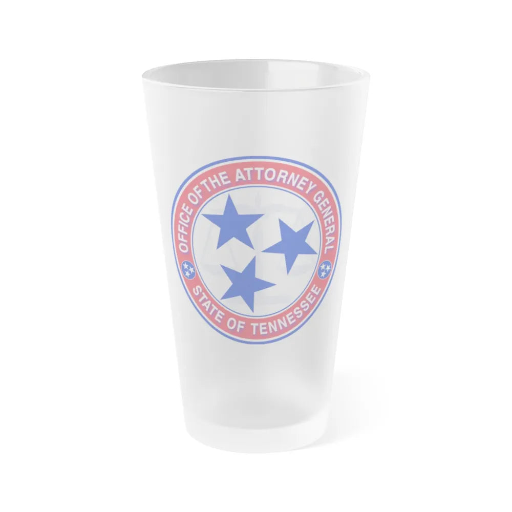 Seal of the Attorney General of Tennessee - Frosted Pint Glass 16oz-16oz-Frosted-Go Mug Yourself