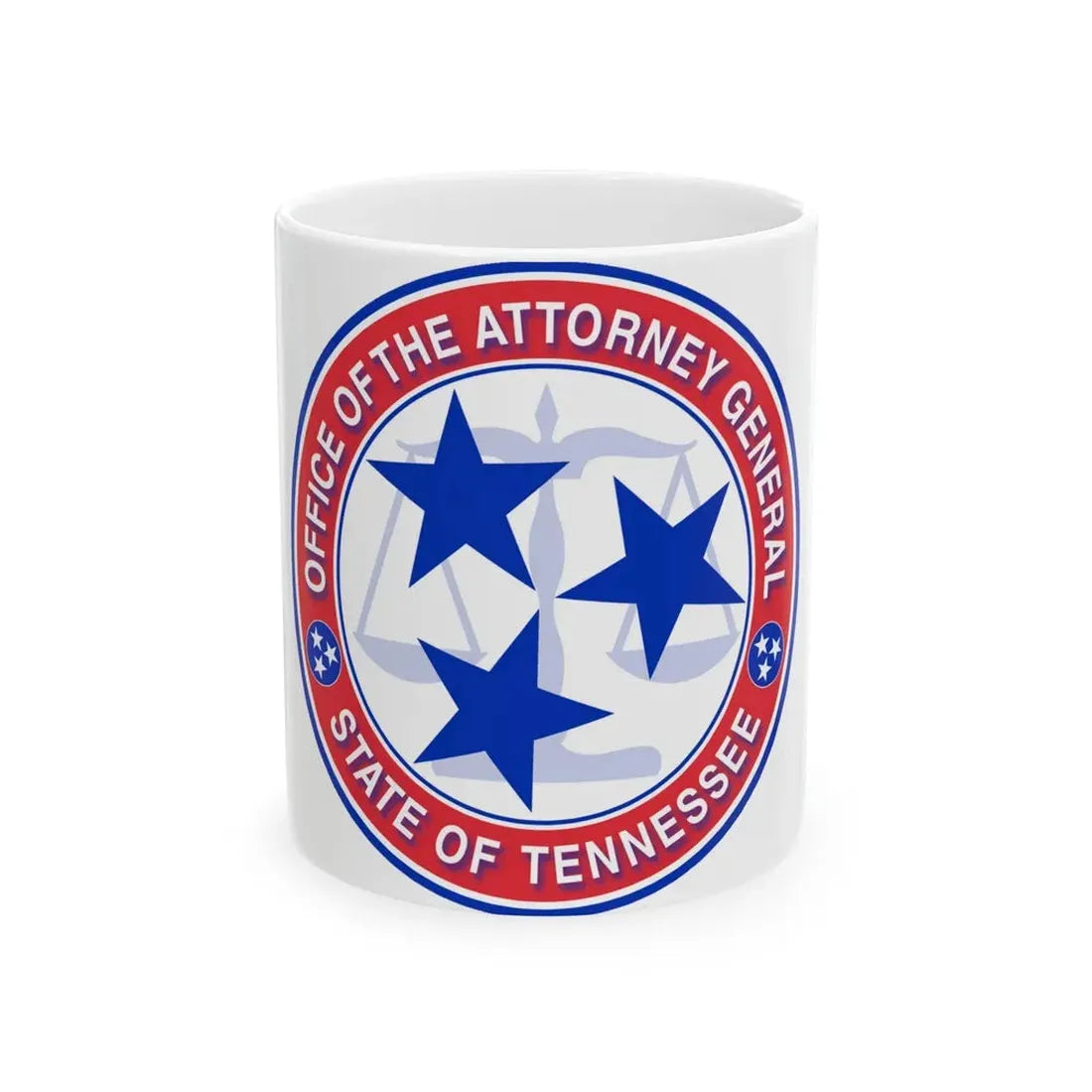 Seal of the Attorney General of Tennessee - White Coffee Mug 11oz - Go Mug Yourself