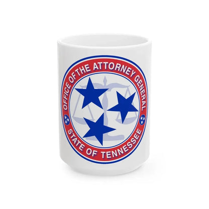 Seal of the Attorney General of Tennessee - White Coffee Mug 15oz - Go Mug Yourself