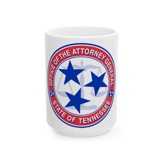 Seal of the Attorney General of Tennessee - White Coffee Mug 15oz - Go Mug Yourself