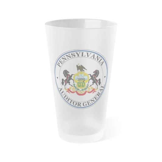 Seal of the Auditor General of Pennsylvania - Frosted Pint Glass 16oz 16oz Frosted - Go Mug Yourself
