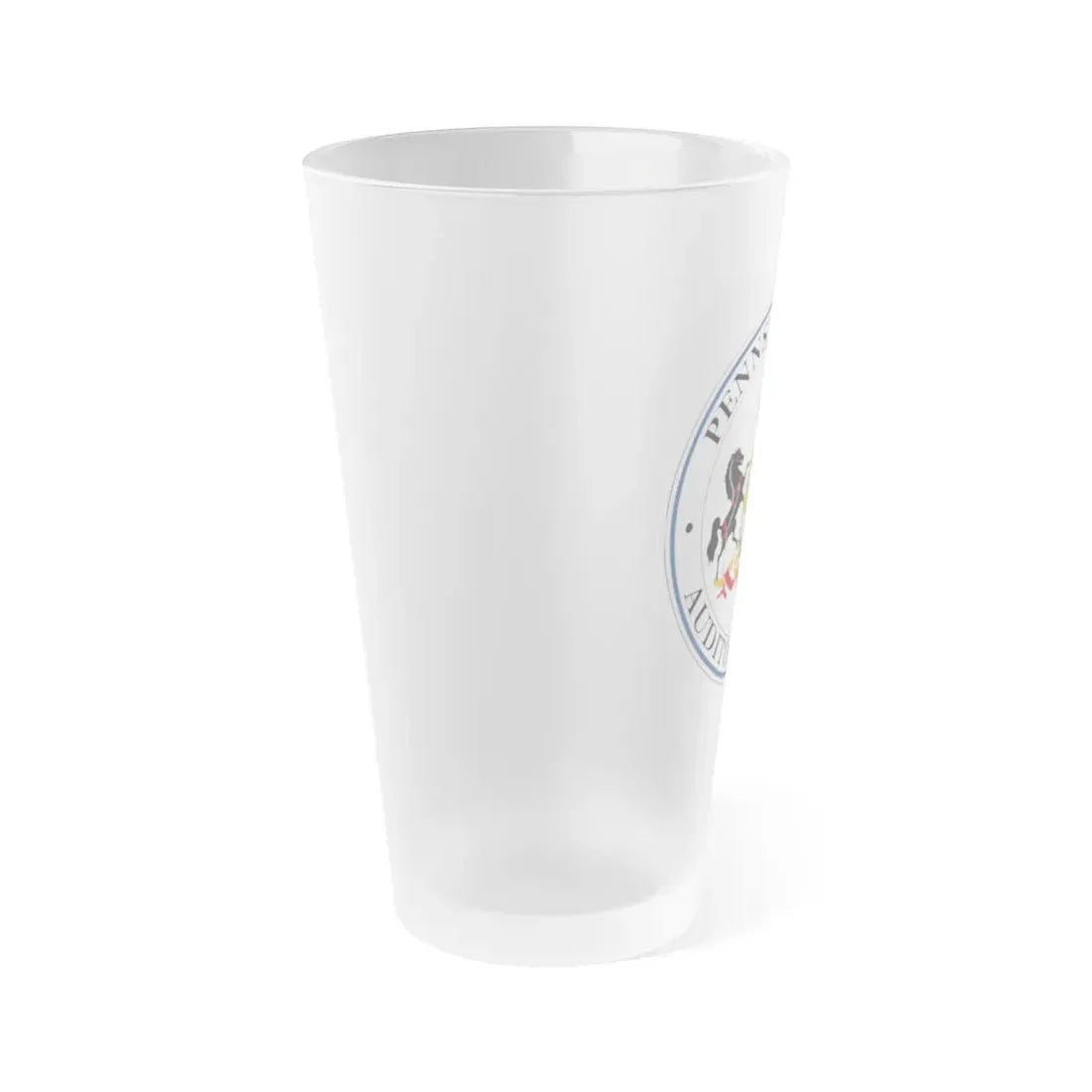 Seal of the Auditor General of Pennsylvania - Frosted Pint Glass 16oz - Go Mug Yourself