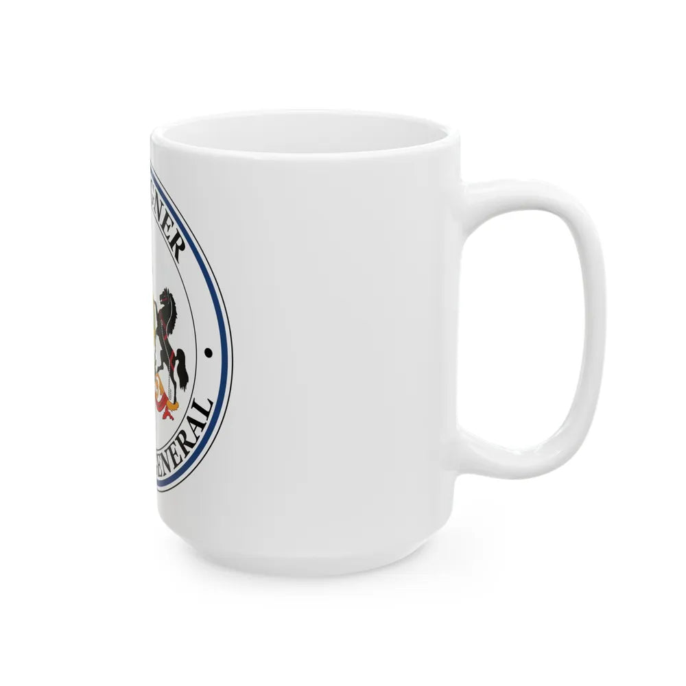 Seal of the Auditor General of Pennsylvania Jack Wagner - White Coffee Mug-Go Mug Yourself