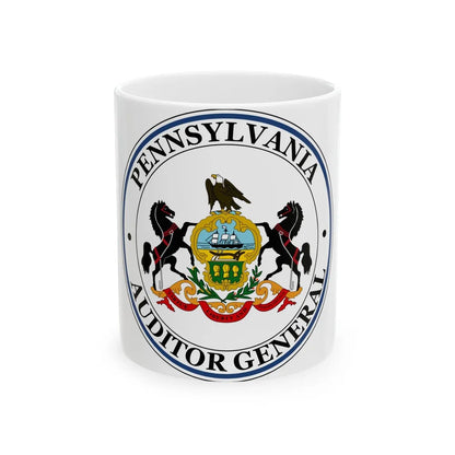 Seal of the Auditor General of Pennsylvania - White Coffee Mug-11oz-Go Mug Yourself