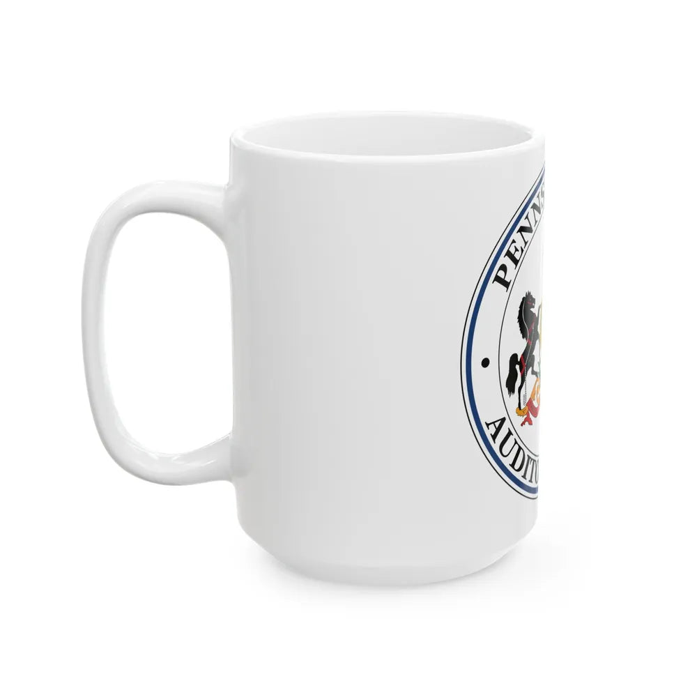 Seal of the Auditor General of Pennsylvania - White Coffee Mug-Go Mug Yourself