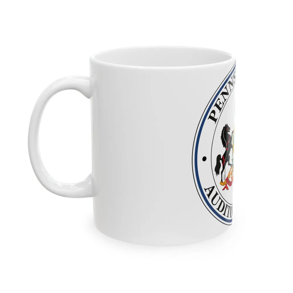 Seal of the Auditor General of Pennsylvania - White Coffee Mug-Go Mug Yourself