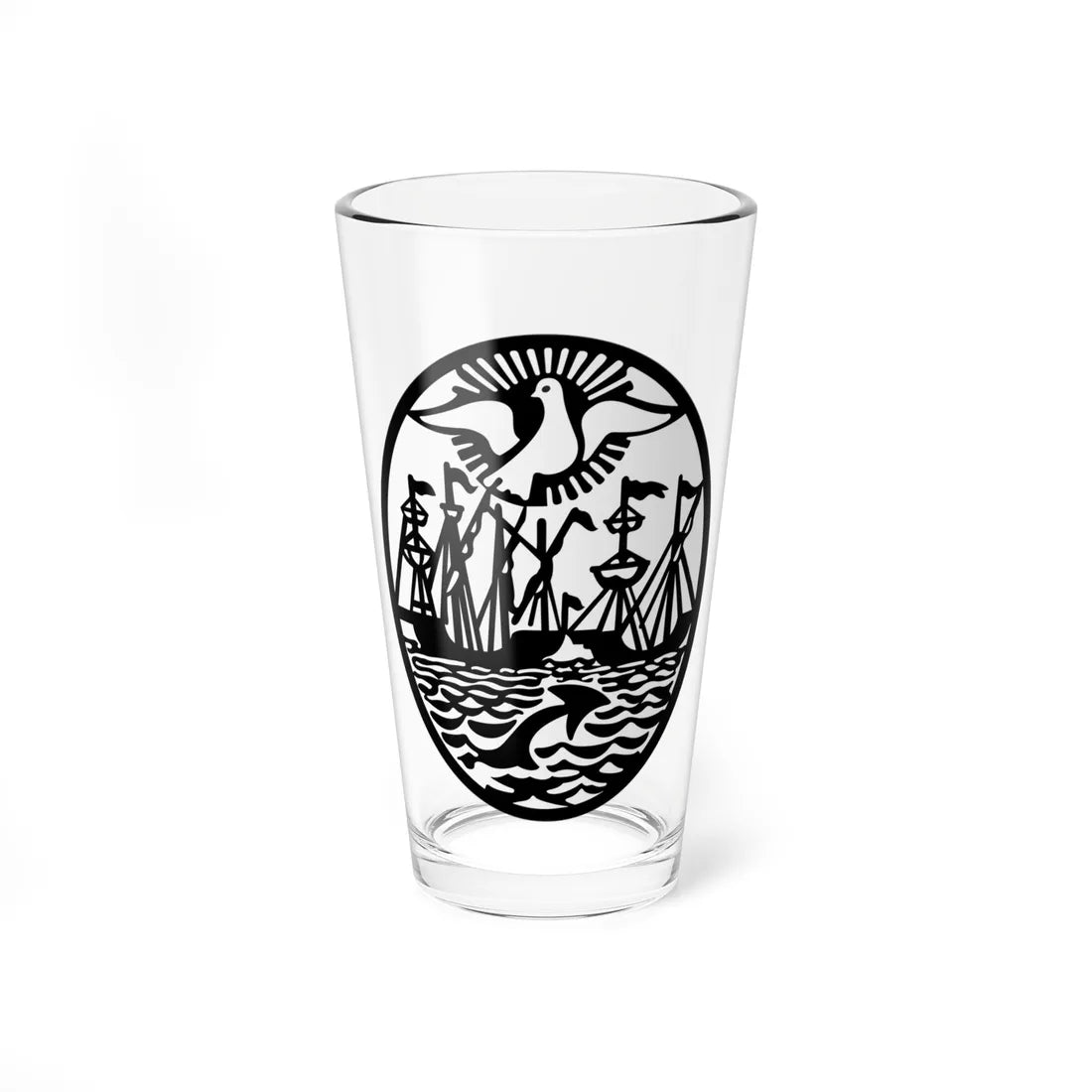 Seal of the Buenos Aires City 2003 - 2006 (Argentina) (Coat of Arms) Pint Glass 16oz 16oz - Go Mug Yourself