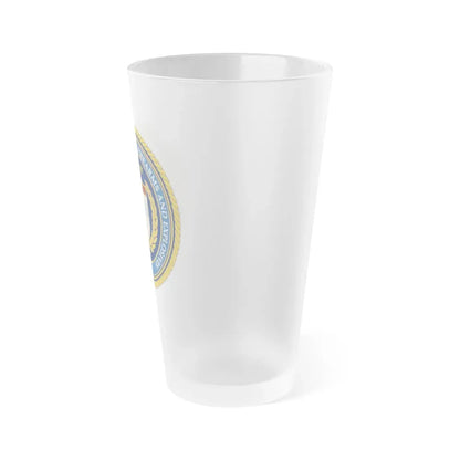 Seal of the Bureau of Alcohol Tobacco Firearms and Explosives - Frosted Pint Glass 16oz - Go Mug Yourself