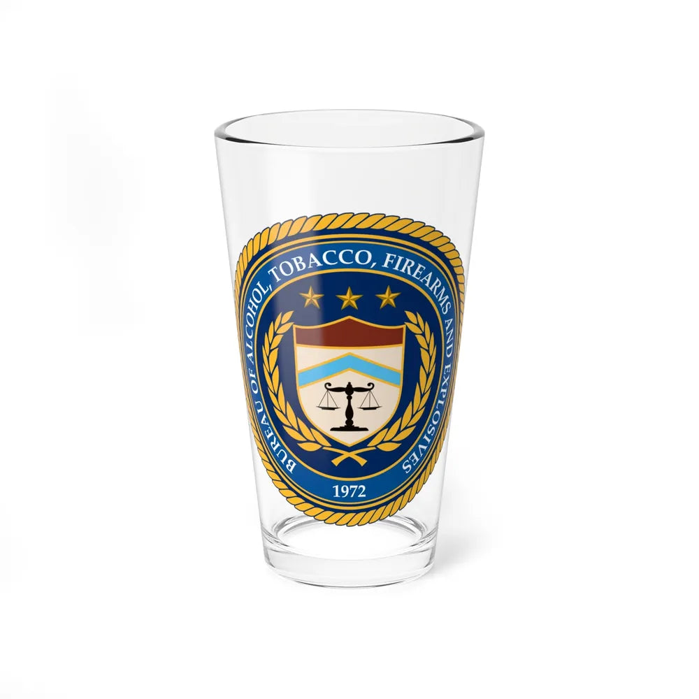 Seal of the Bureau of Alcohol Tobacco Firearms and Explosives - Pint Glass 16oz-16oz-Go Mug Yourself