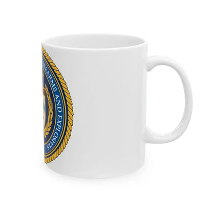 Seal of the Bureau of Alcohol Tobacco Firearms and Explosives - White Coffee Mug - Go Mug Yourself
