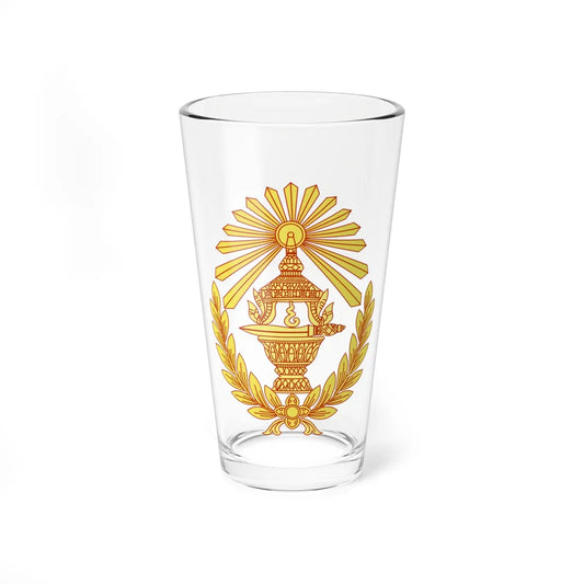 Seal of the Cabinet of Cambodia (Cambodia) (Coat of Arms) Pint Glass 16oz 16oz - Go Mug Yourself