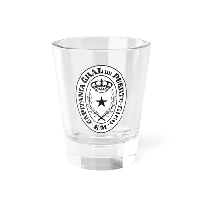 Seal of the Captaincy General of Puerto Rico (Puerto Rico) (Coat of Arms) Shot Glass 1.5oz 1.5oz - Go Mug Yourself