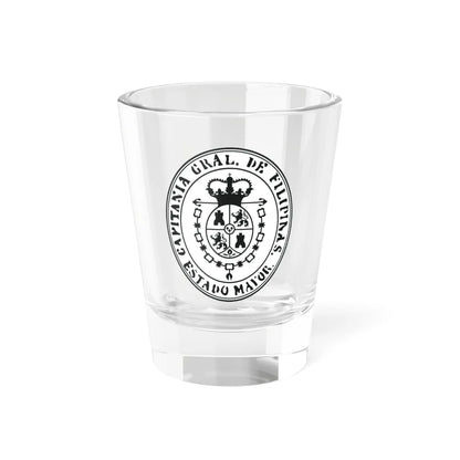 Seal of the Captaincy General of the Philippines (Costa Rica) (Coat of Arms) Shot Glass 1.5oz 1.5oz - Go Mug Yourself