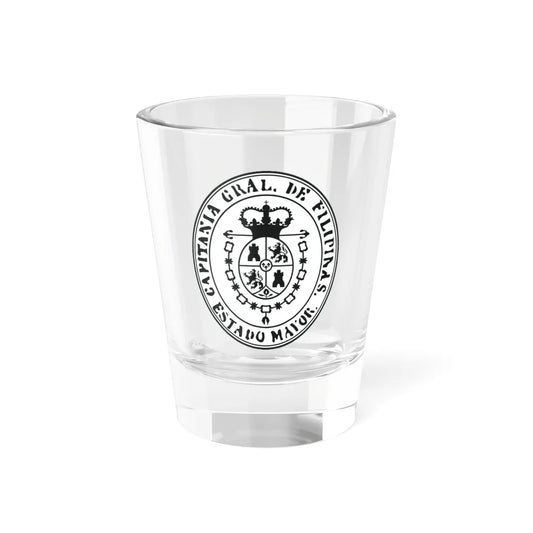 Seal of the Captaincy General of the Philippines (Costa Rica) (Coat of Arms) Shot Glass 1.5oz 1.5oz - Go Mug Yourself