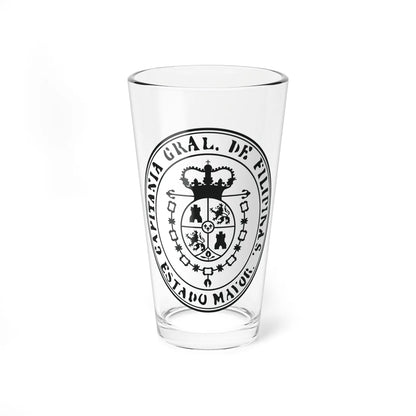 Seal of the Captaincy General of the Philippines (Philippines) (Coat of Arms) Pint Glass 16oz 16oz - Go Mug Yourself