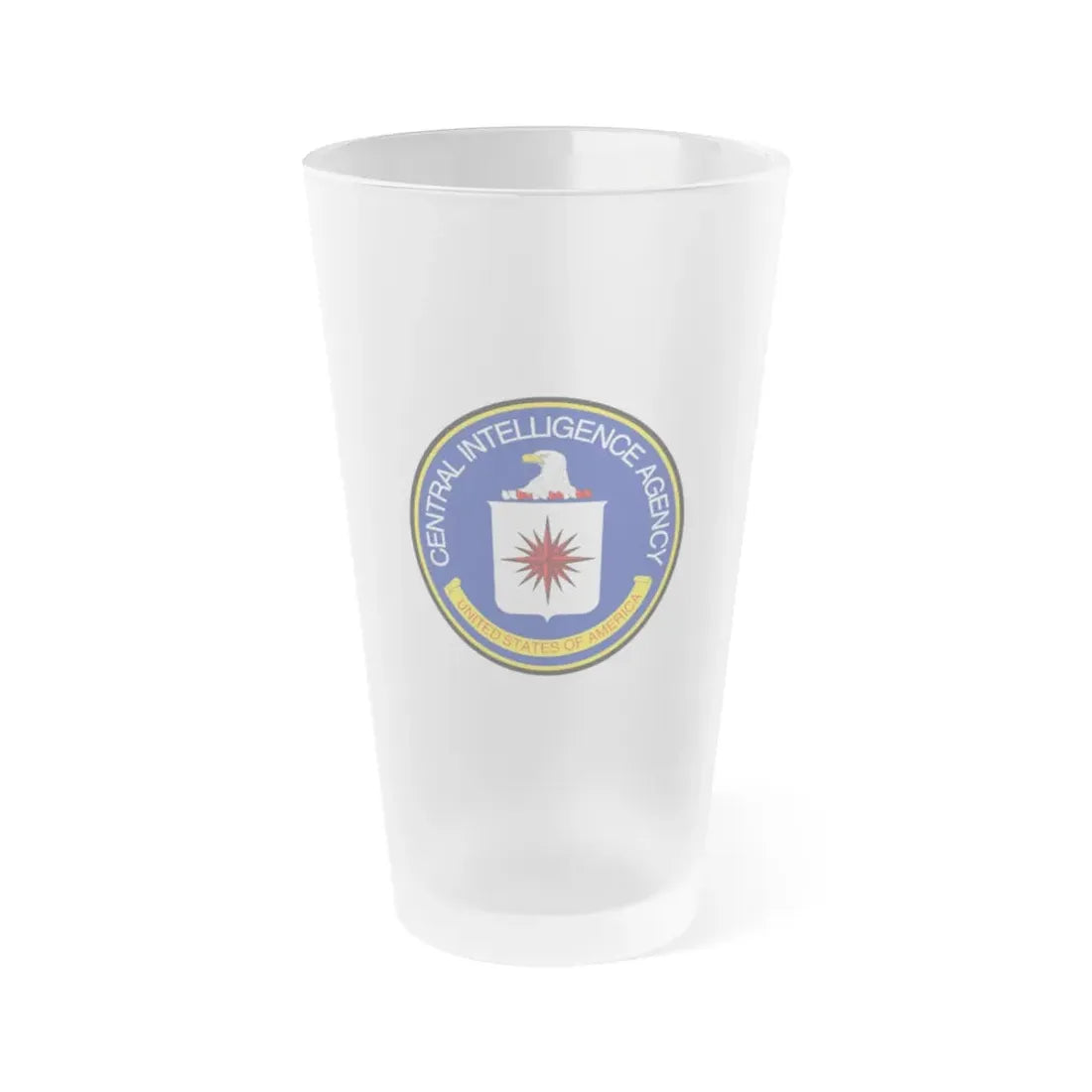 Seal of the Central Intelligence Agency - Frosted Pint Glass 16oz 16oz Frosted - Go Mug Yourself