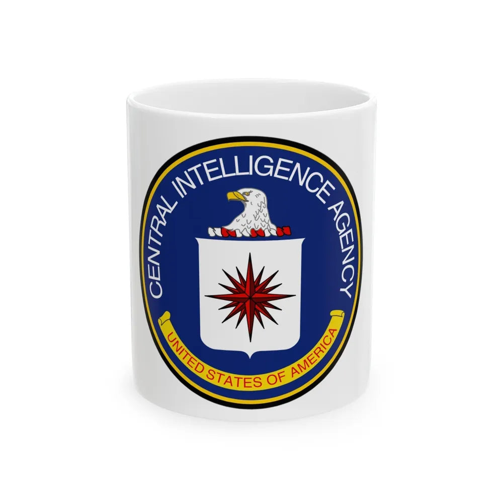 Seal of the Central Intelligence Agency - White Coffee Mug-11oz-Go Mug Yourself