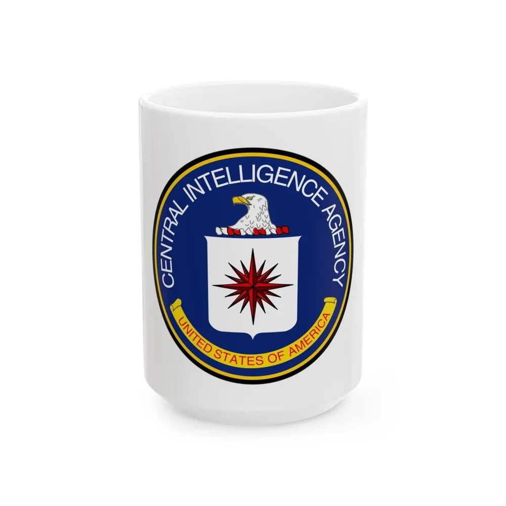 Seal of the Central Intelligence Agency - White Coffee Mug-15oz-Go Mug Yourself