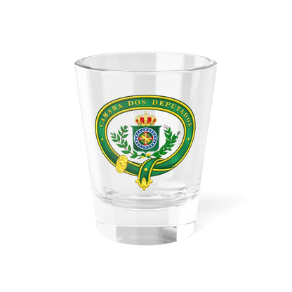 Seal of the Chamber of Deputies of Empire of Brazil (Brazil) (Coat of Arms) Shot Glass 1.5oz 1.5oz - Go Mug Yourself