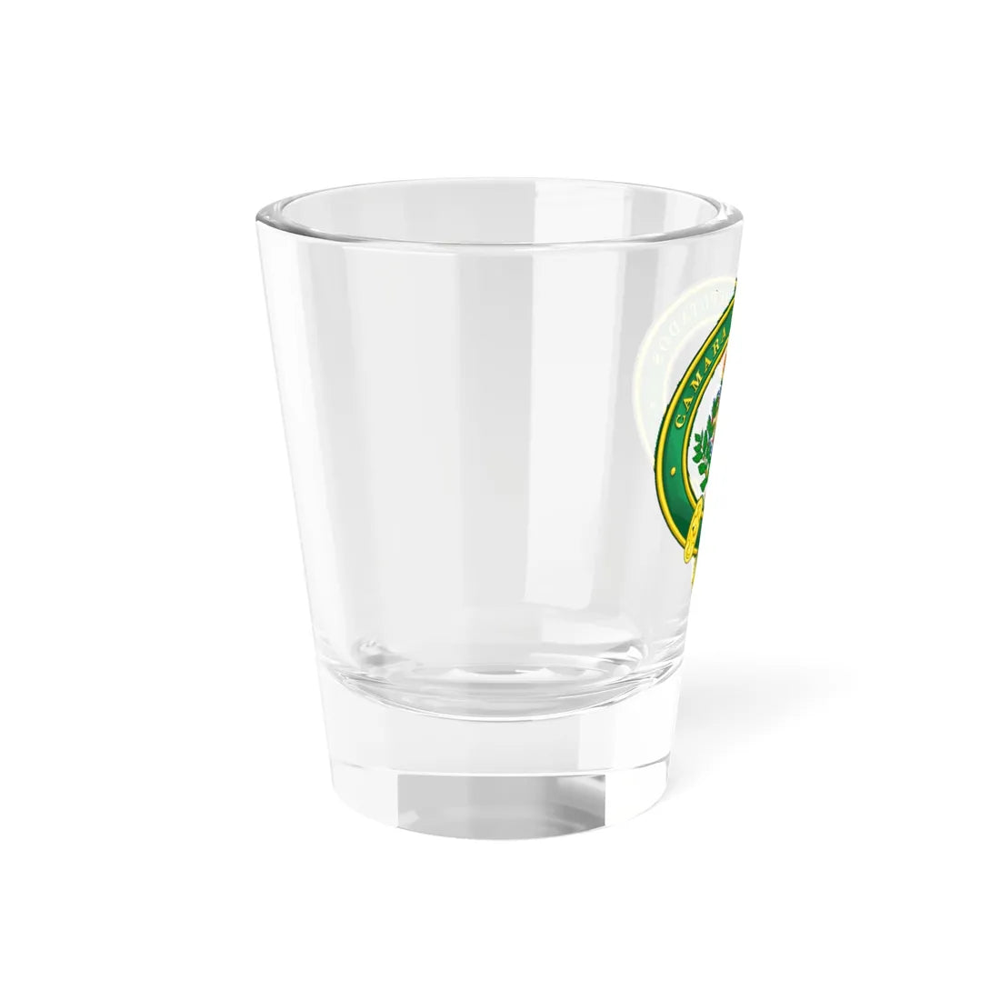 Seal of the Chamber of Deputies of Empire of Brazil (Brazil) (Coat of Arms) Shot Glass 1.5oz - Go Mug Yourself