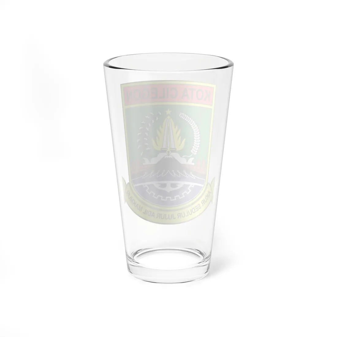 Seal of the City of Cilegon (Indonesia) (Coat of Arms) Pint Glass 16oz - Go Mug Yourself