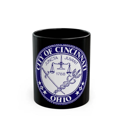 Seal of the City of Cincinnati - Black Coffee Mug 11oz - Go Mug Yourself