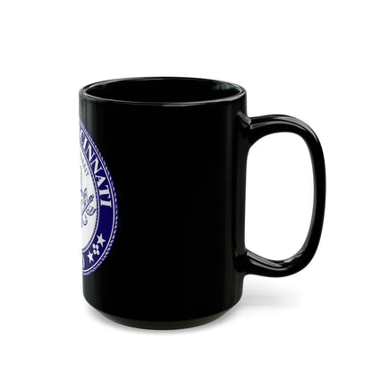 Seal of the City of Cincinnati - Black Coffee Mug-Go Mug Yourself