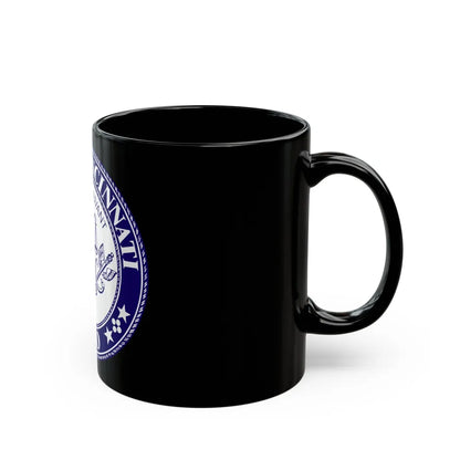 Seal of the City of Cincinnati - Black Coffee Mug-Go Mug Yourself