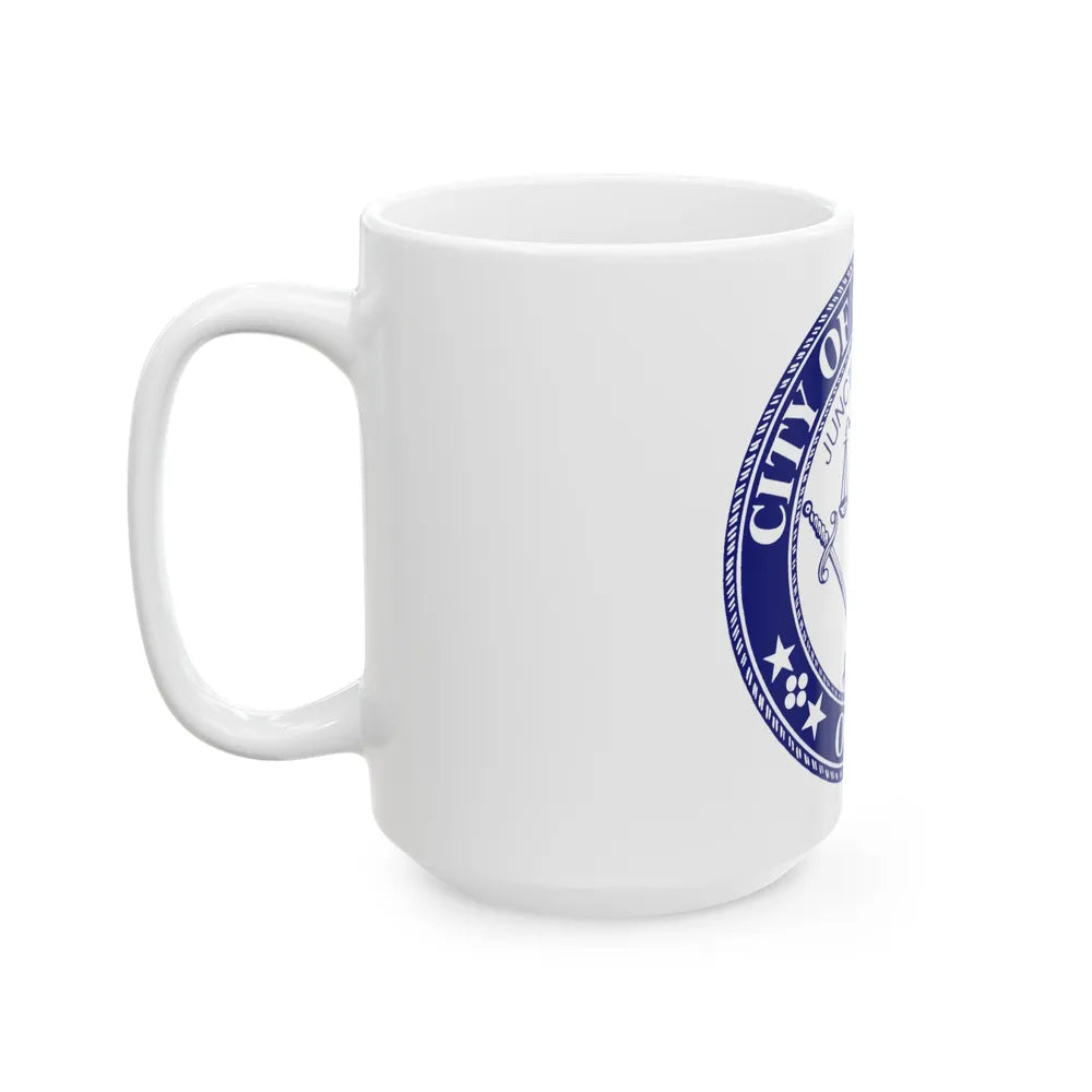 Seal of the City of Cincinnati (Ohio) - White Coffee Mug-Go Mug Yourself