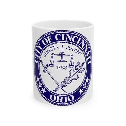 Seal of the City of Cincinnati - White Coffee Mug-11oz-Go Mug Yourself