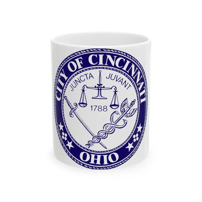 Seal of the City of Cincinnati - White Coffee Mug 11oz - Go Mug Yourself