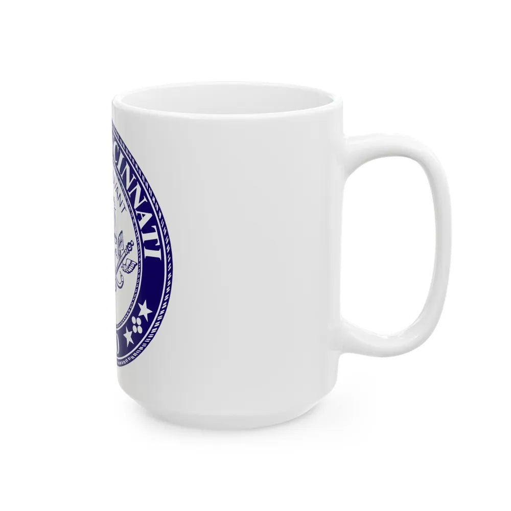 Seal of the City of Cincinnati - White Coffee Mug-Go Mug Yourself