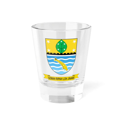 Seal of the City of Cirebon (Indonesia) (Coat of Arms) Shot Glass 1.5oz 1.5oz - Go Mug Yourself