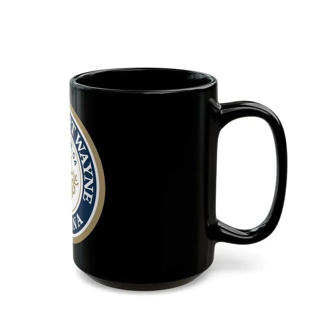 Seal of the City of Fort Wayne Indiana - Black Coffee Mug - Go Mug Yourself