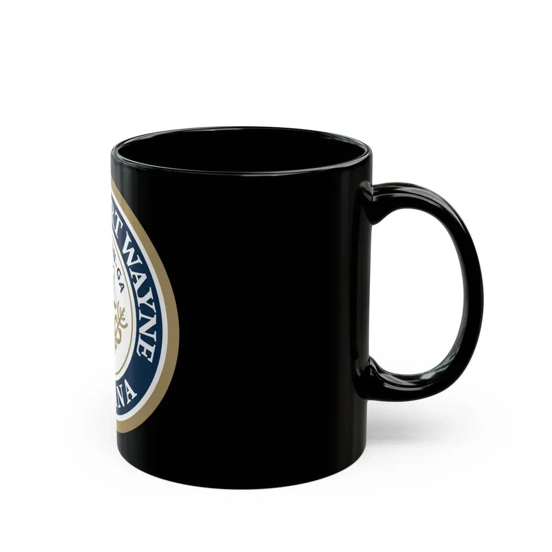 Seal of the City of Fort Wayne Indiana - Black Coffee Mug - Go Mug Yourself
