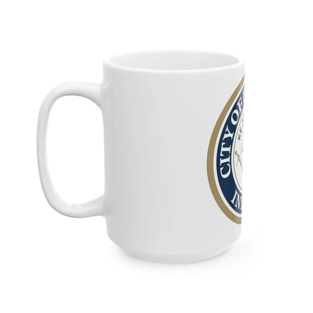Seal of the City of Fort Wayne Indiana - White Coffee Mug - Go Mug Yourself
