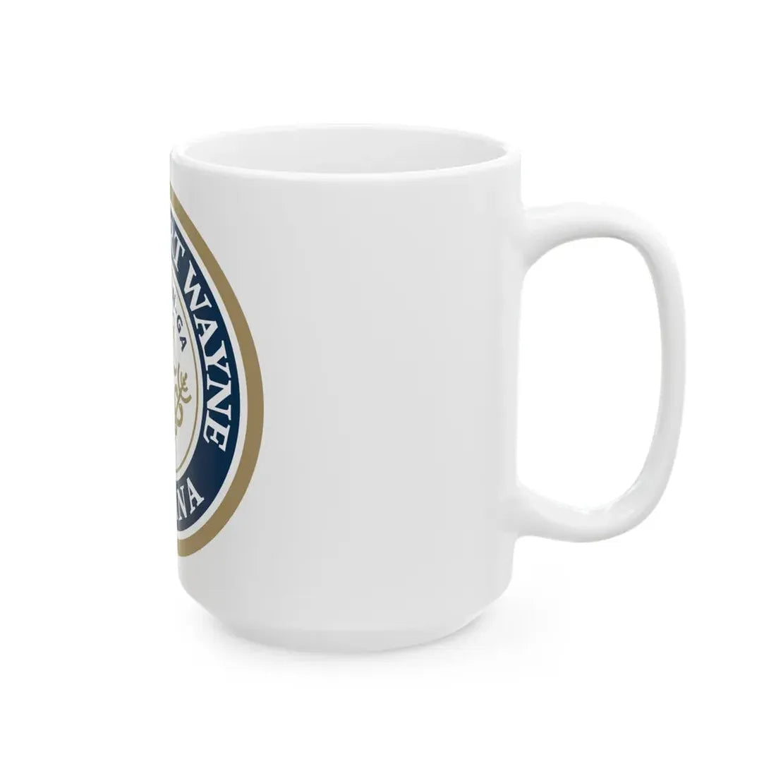 Seal of the City of Fort Wayne Indiana - White Coffee Mug - Go Mug Yourself