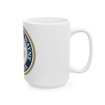 Seal of the City of Fort Wayne Indiana - White Coffee Mug - Go Mug Yourself