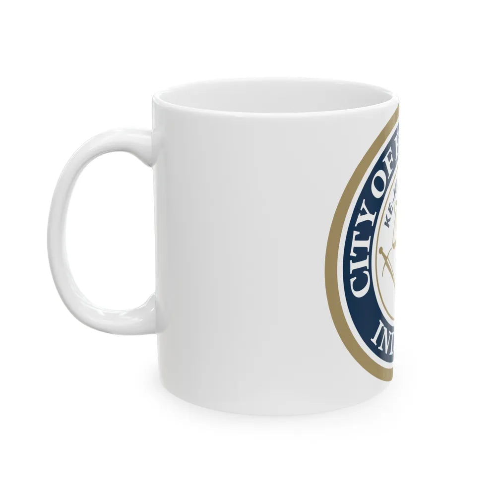 Seal of the City of Fort Wayne Indiana - White Coffee Mug-Go Mug Yourself