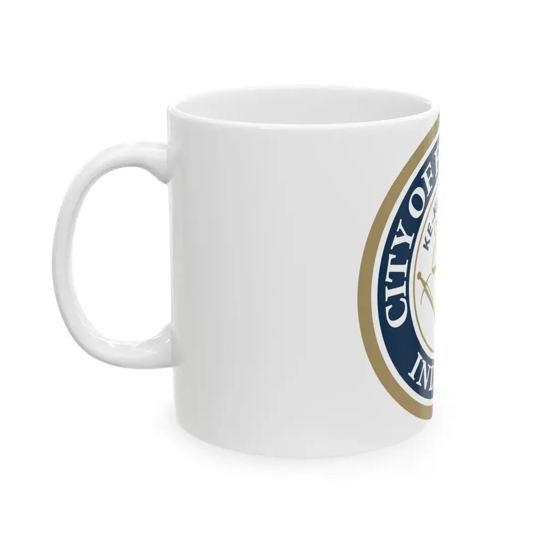 Seal of the City of Fort Wayne Indiana - White Coffee Mug - Go Mug Yourself