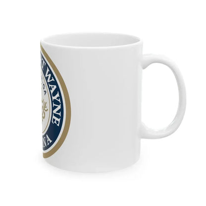 Seal of the City of Fort Wayne Indiana - White Coffee Mug - Go Mug Yourself