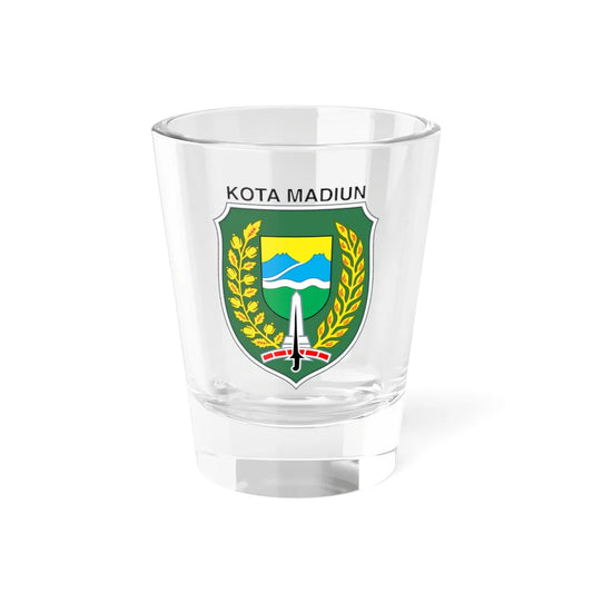 Seal of the City of Madiun (Indonesia) (Coat of Arms) Shot Glass 1.5oz 1.5oz - Go Mug Yourself