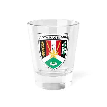 Seal of the City of Magelang (Indonesia) (Coat of Arms) Shot Glass 1.5oz 1.5oz - Go Mug Yourself