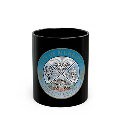 Seal of the City of Murrieta - Black Coffee Mug-11oz-Go Mug Yourself